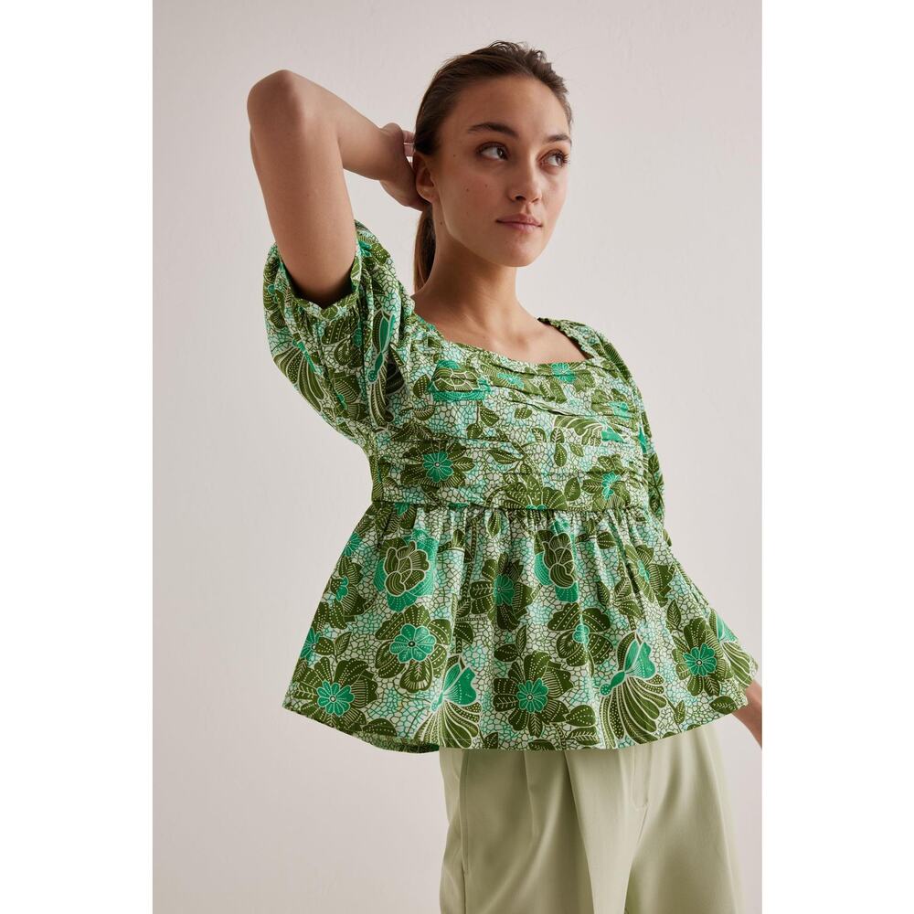 Anthropologie Nikasha Babydoll Poplin Blouse - XS Women - Picture 4 of 10